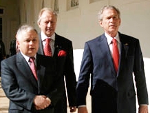 Witold Skowroński, Lech Kaczyński i George Bush
