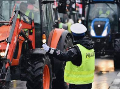 Protest rolników - utrudnienia komunikacyjne w Poznaniu